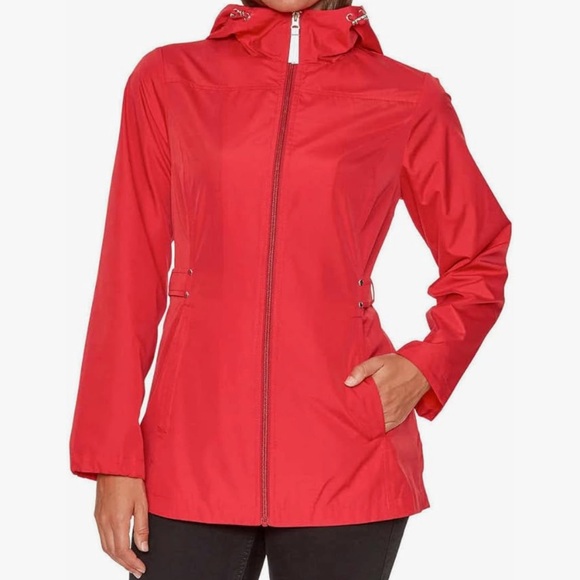 Jones New York Women's Vibrant Red Utility Jacket - Picture 1 of 4